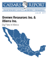 Oremex Resources Inc. & Xtierra Inc.
