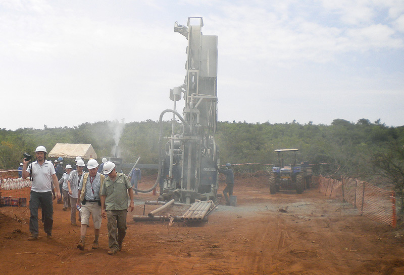 On site drilling - Site Visit Photo
