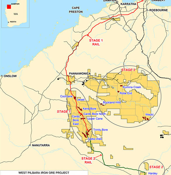 West Pilbara Iron Ore Project Location