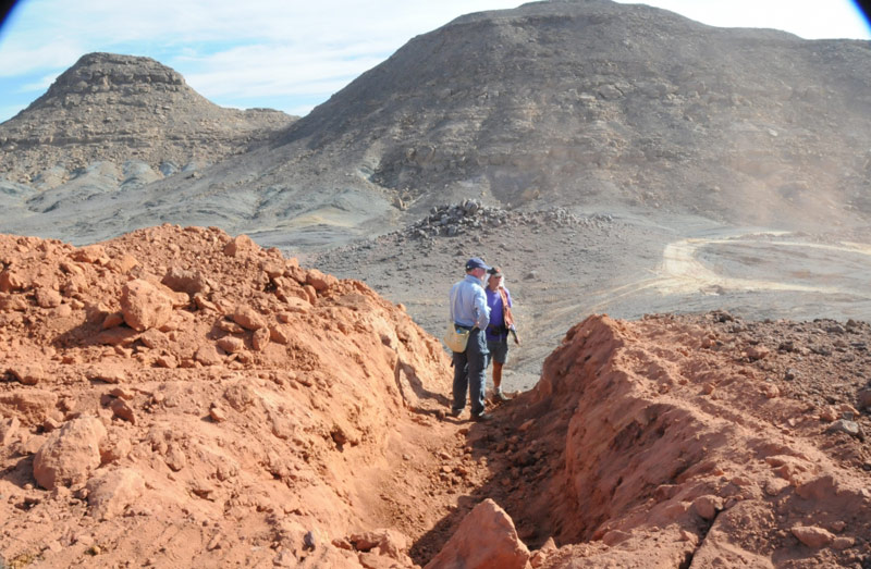 Deep trench in the core area of the Western VMS Zone