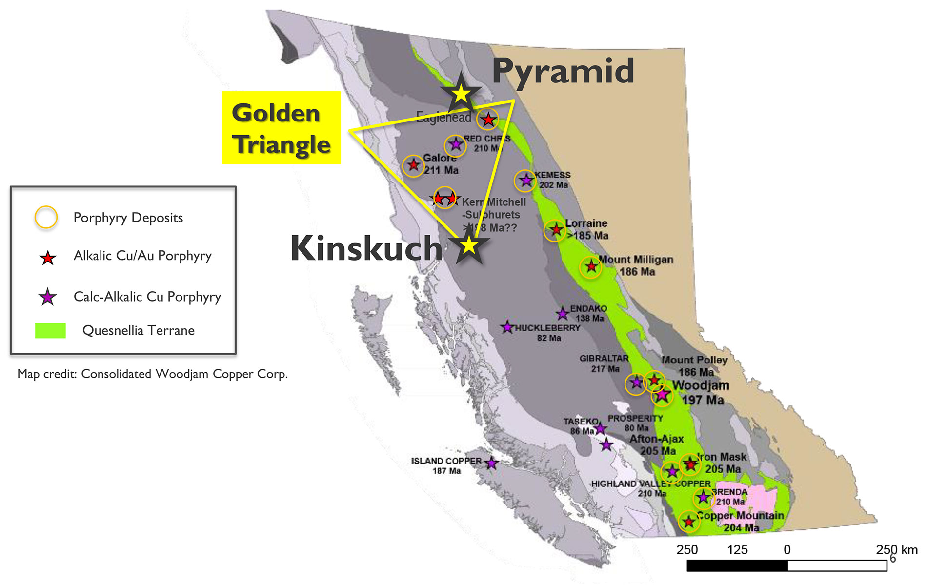 Pyramid Regional Setting And Porphyry Mineral Deposits