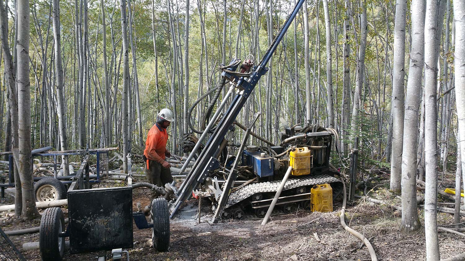 Drilling at QV Gold Property