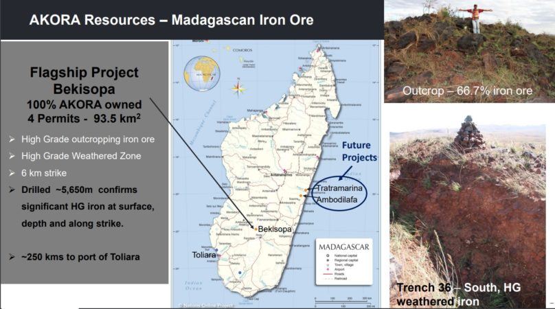 Akora Resources identifies DSO potential at Bekisopa iron ore project ...