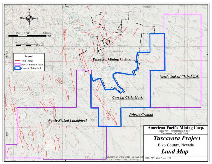 American Pacific Mining USGD Tuscarora