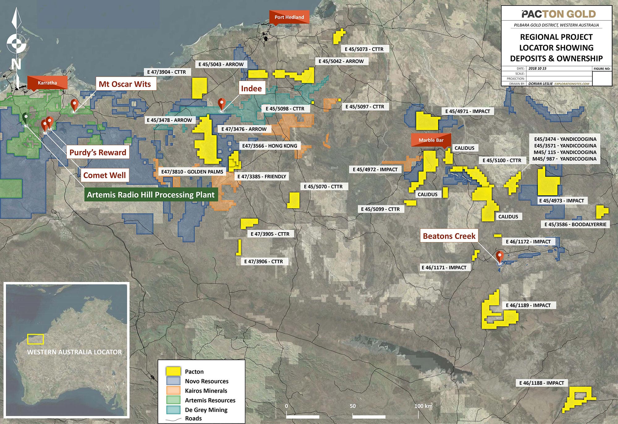 Pacton Regional Project Location Plan & Artemis Radio Hill Processing Facility