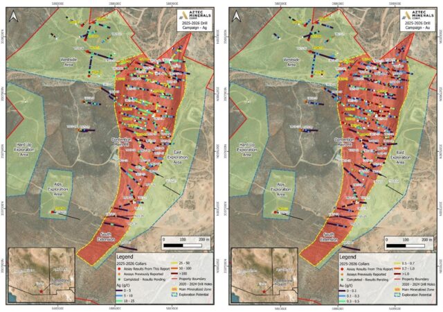 Aztec Minerals expands oxide gold-silver zone at Tombstone – Caesars Report