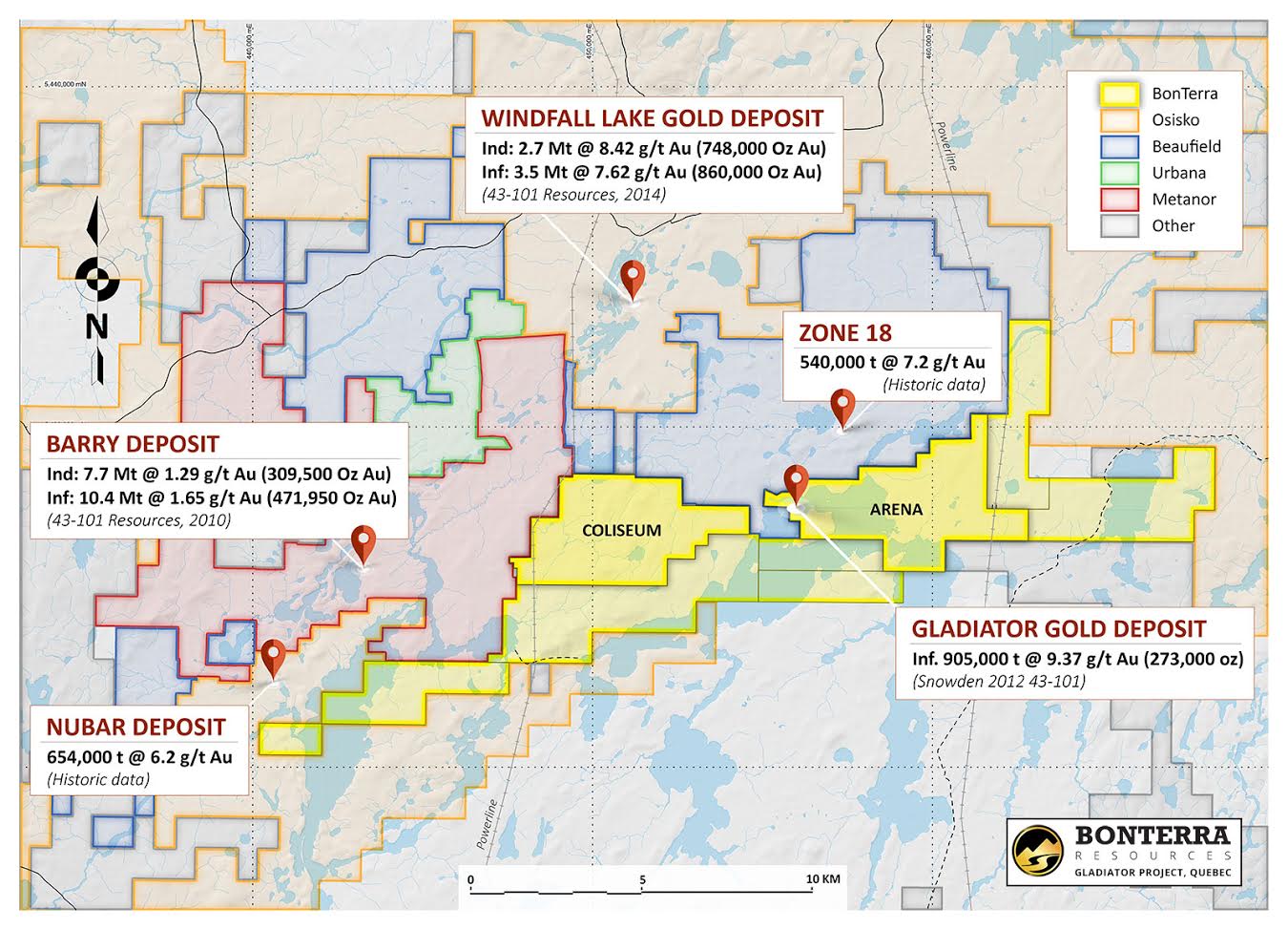 Bonterra Resources BTR Map
