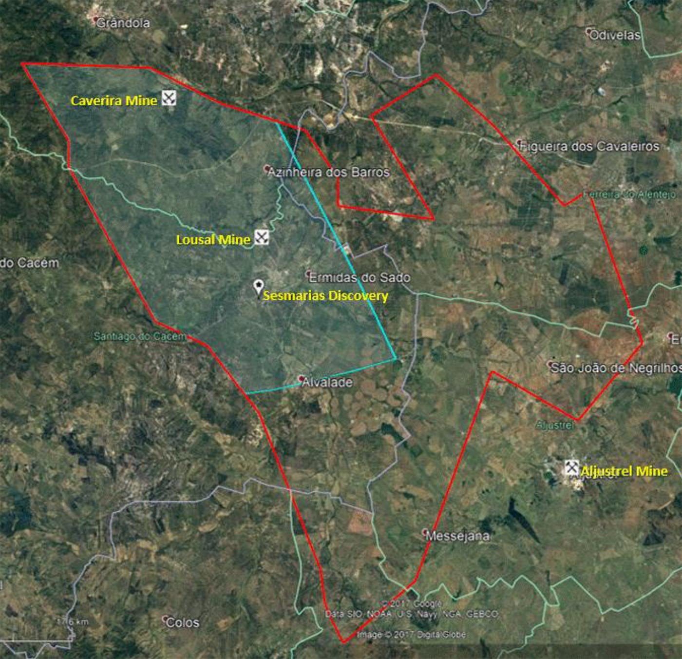 Caveira-Lousal-Sesmarias District