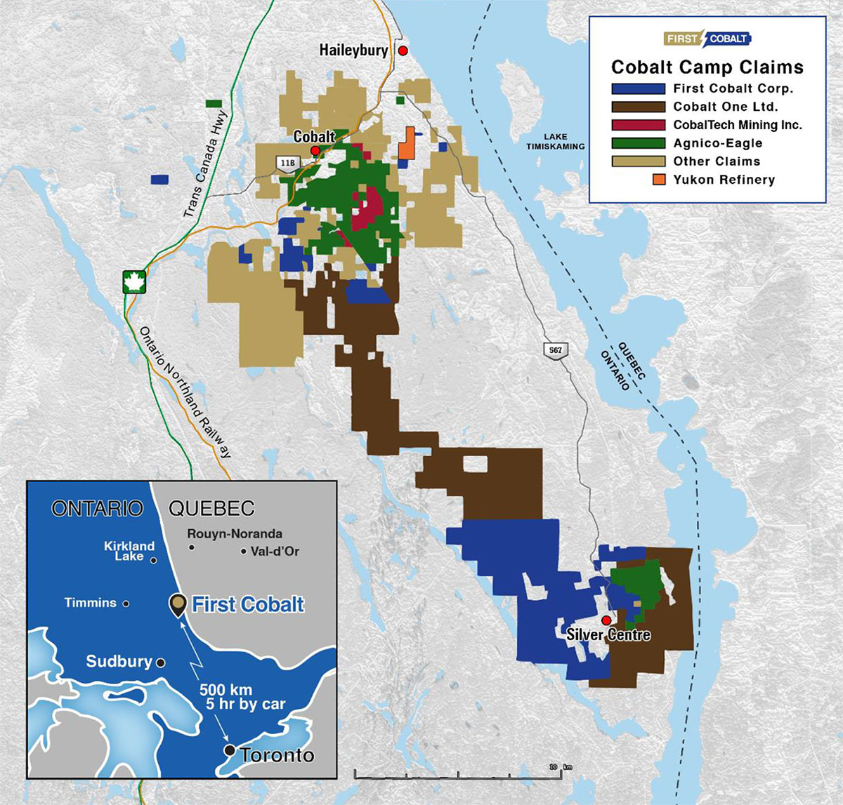 Cobalt Camp Property Map