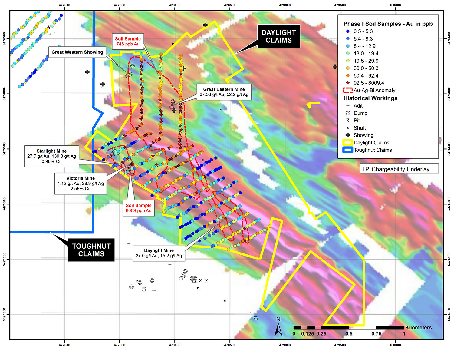 A detailed map outlining the results.