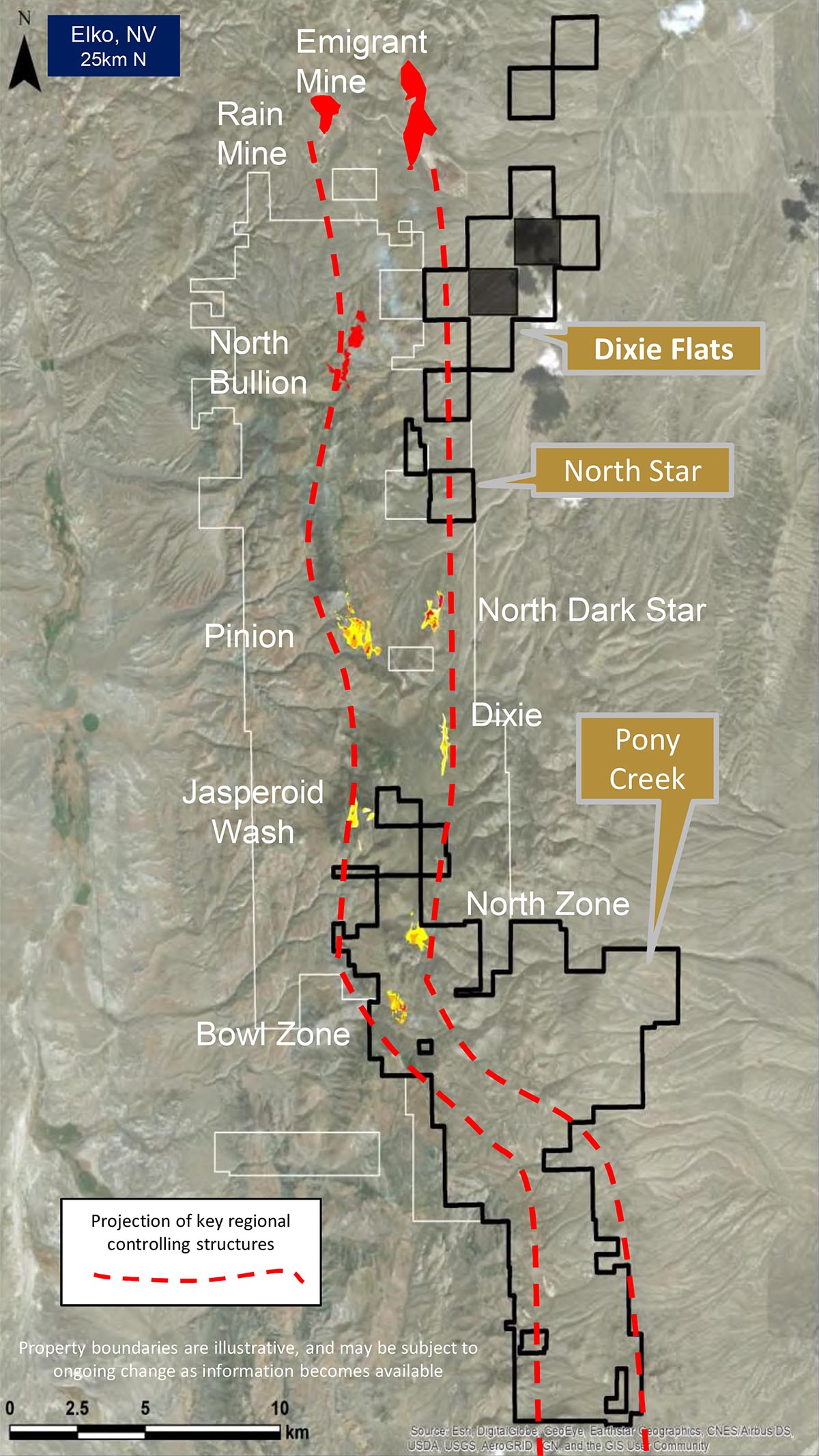 District Setting - Pony Creek, North Star and Dixie Flats