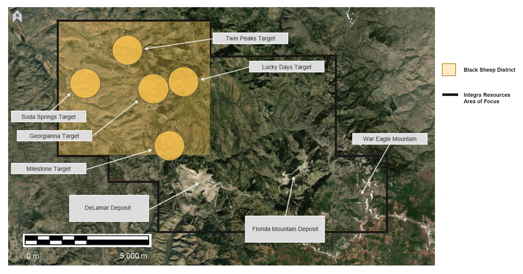 Exploration at DeLamar, Florida Mountain and District Targets