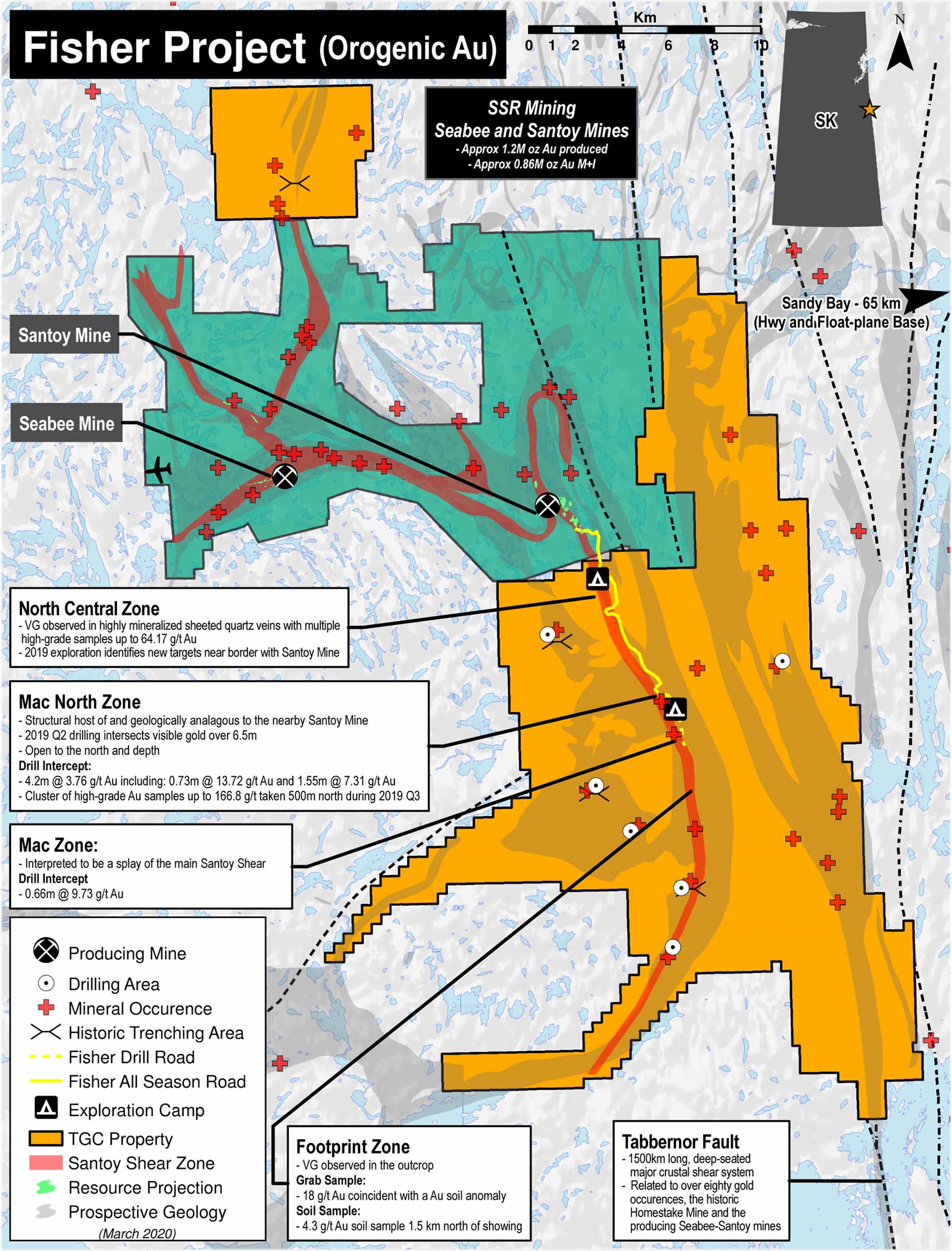 The 33,171 ha Fisher Property in Saskatchewan