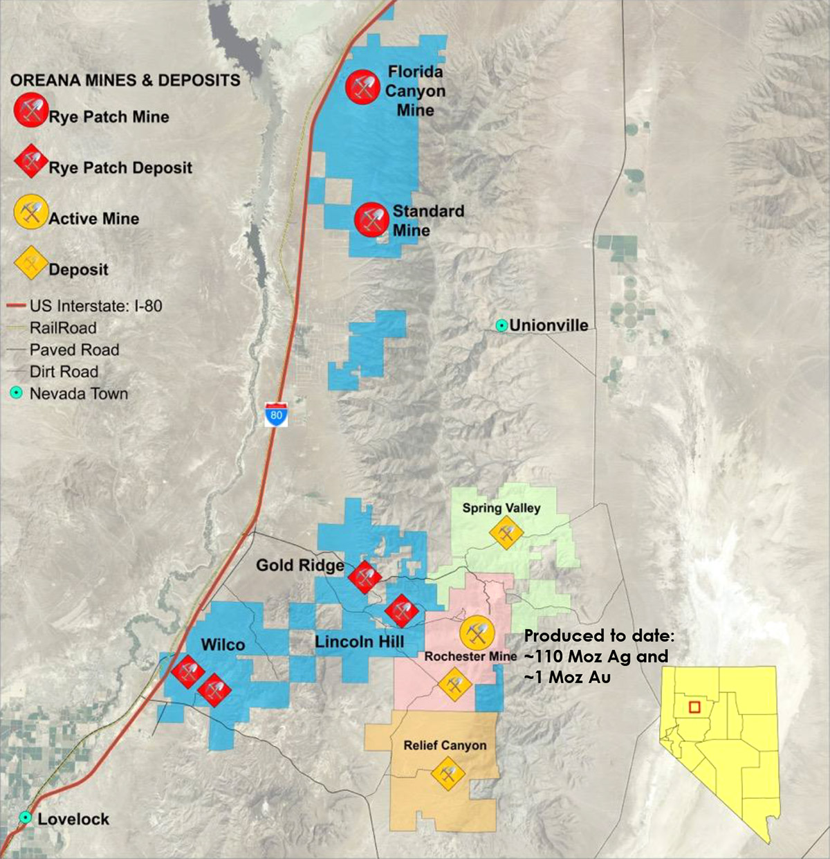 Rye Patch Gold Land Status