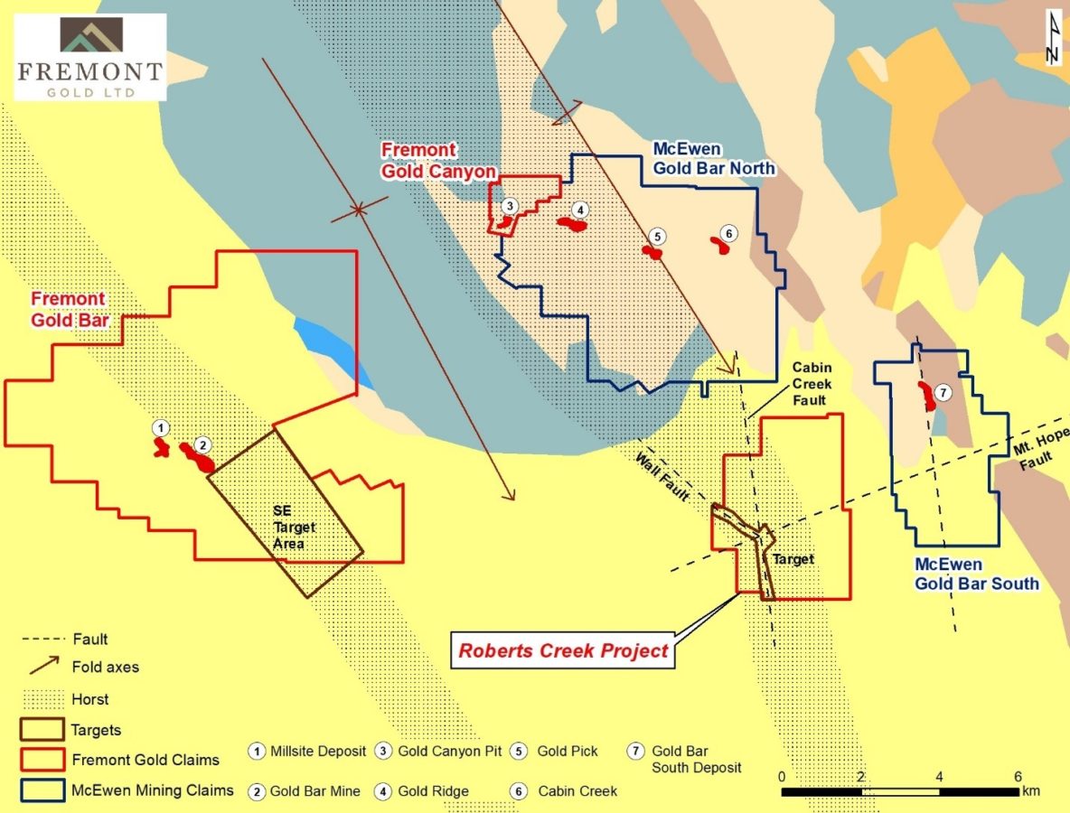 Fremont Gold expands its land package in the Gold Bar district