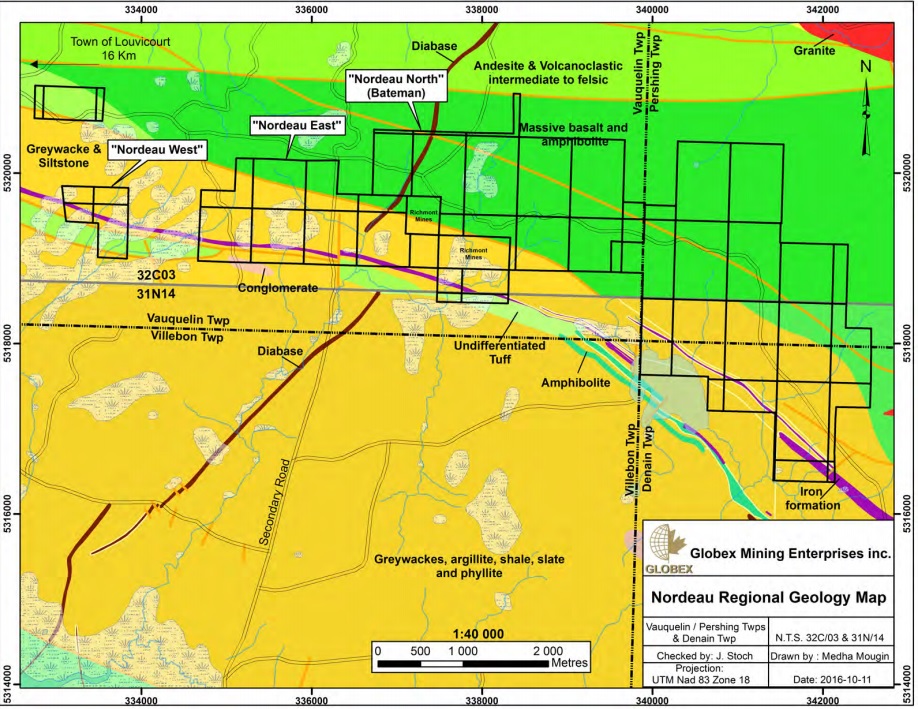 Globex Mining Nordeau 1