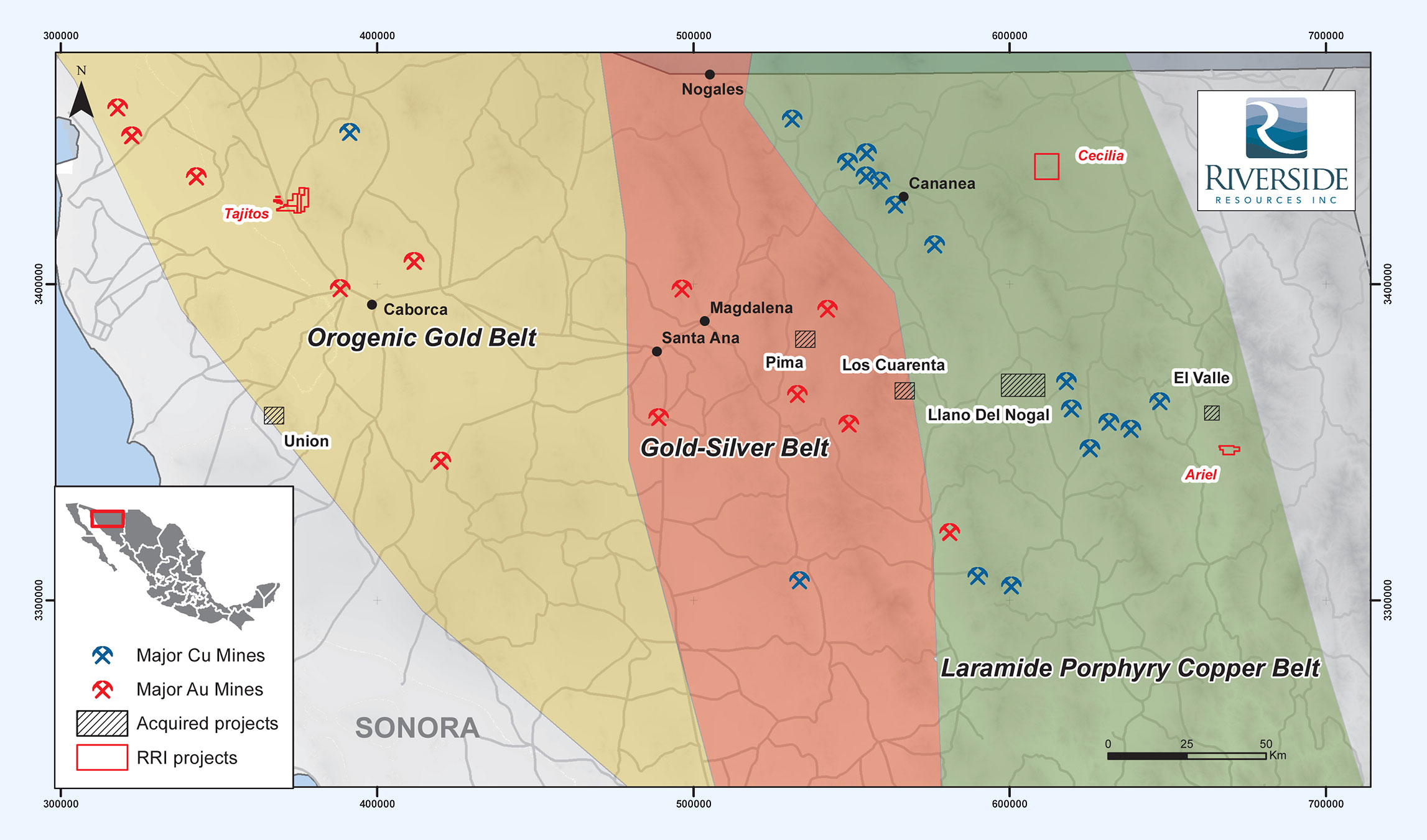 Projects of Interest in the Millrock Agreement