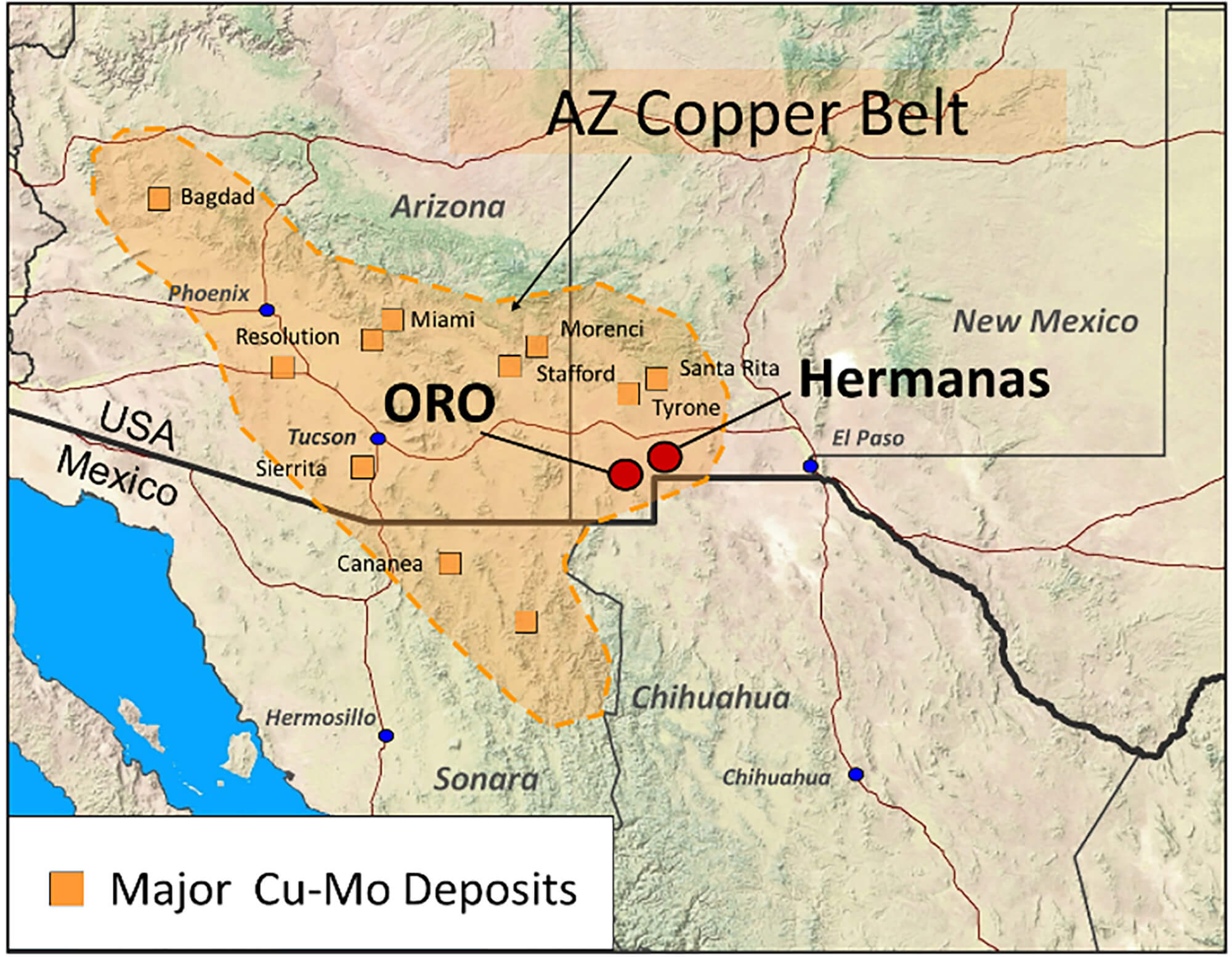 Location-of-Oro-and-Hermanas-Projects-in-southwestern-New-Mexico,-USA