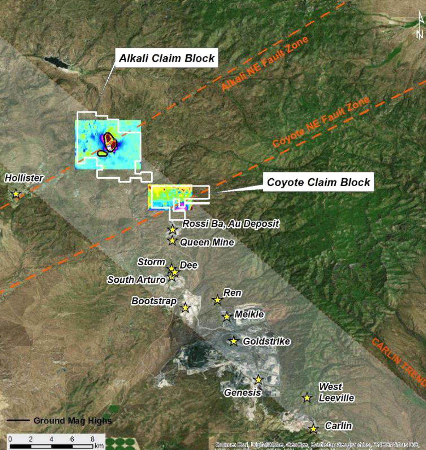 North Carlin Project: Alkali, Coyote, and Rossi