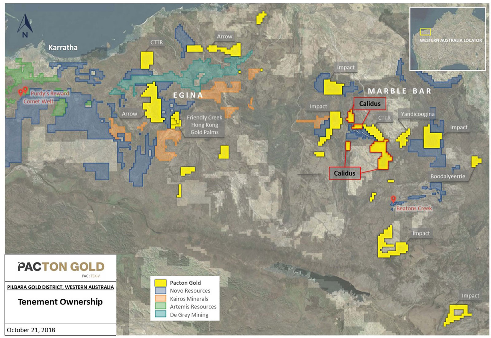 Pacton Pilbara Gold Exploration Projects