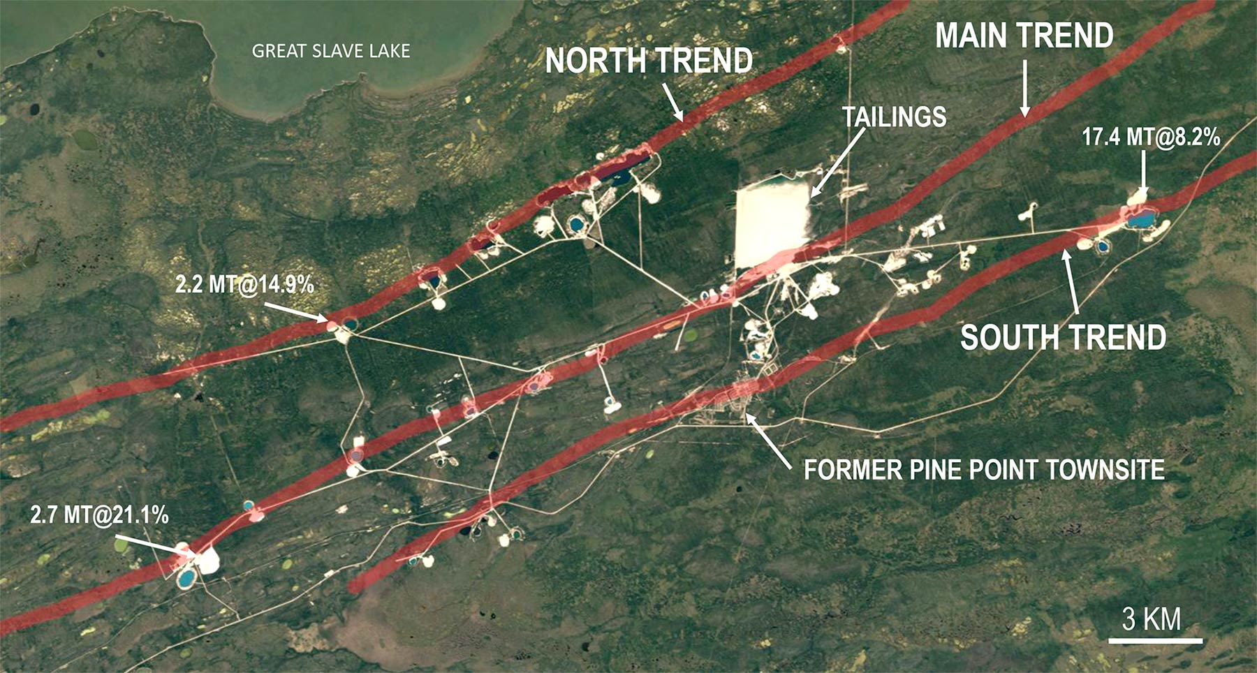 Pine Point From Satellite