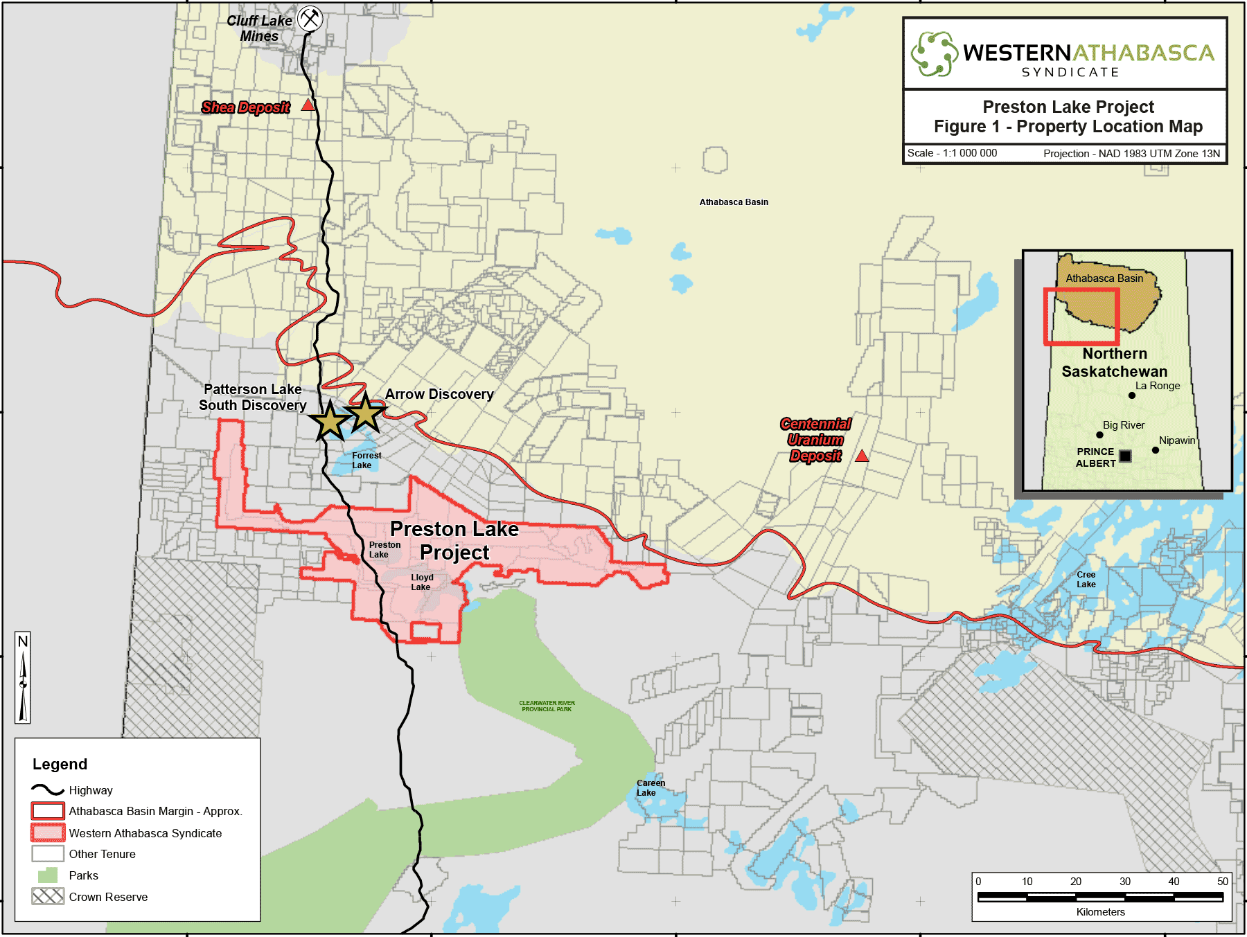 Preston Lake Project Figure - Property Location Map