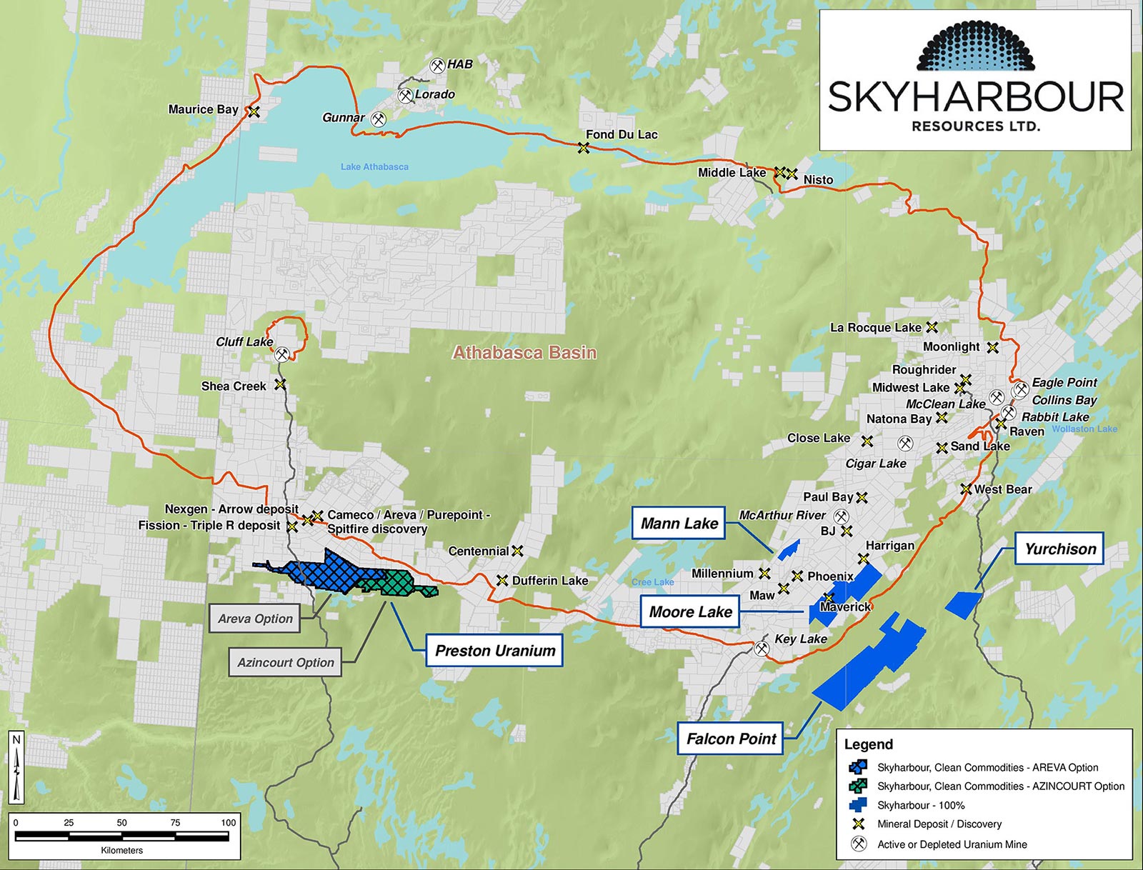Skyharbour Resources Project Locations