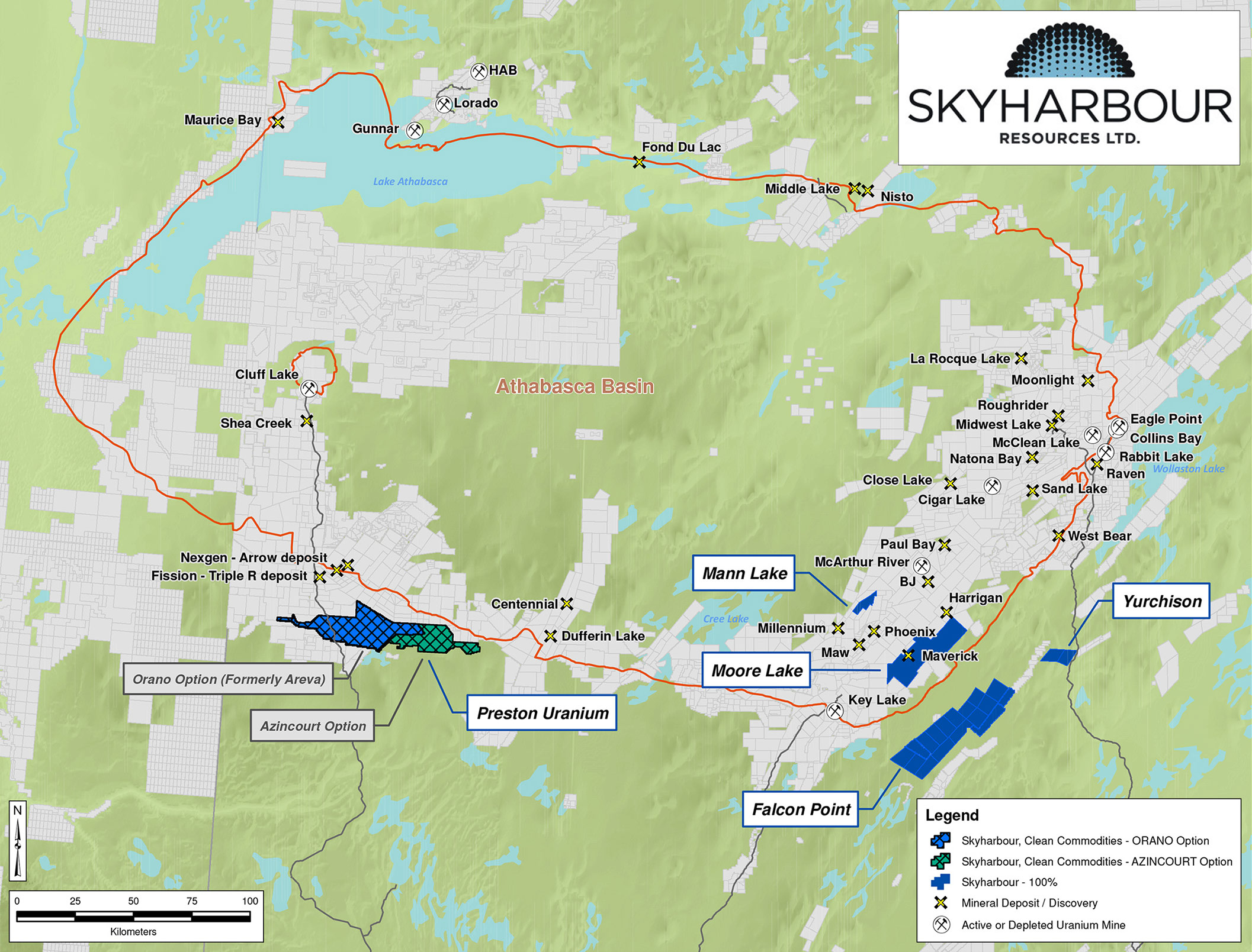 Skyharbour Resources Project Locations