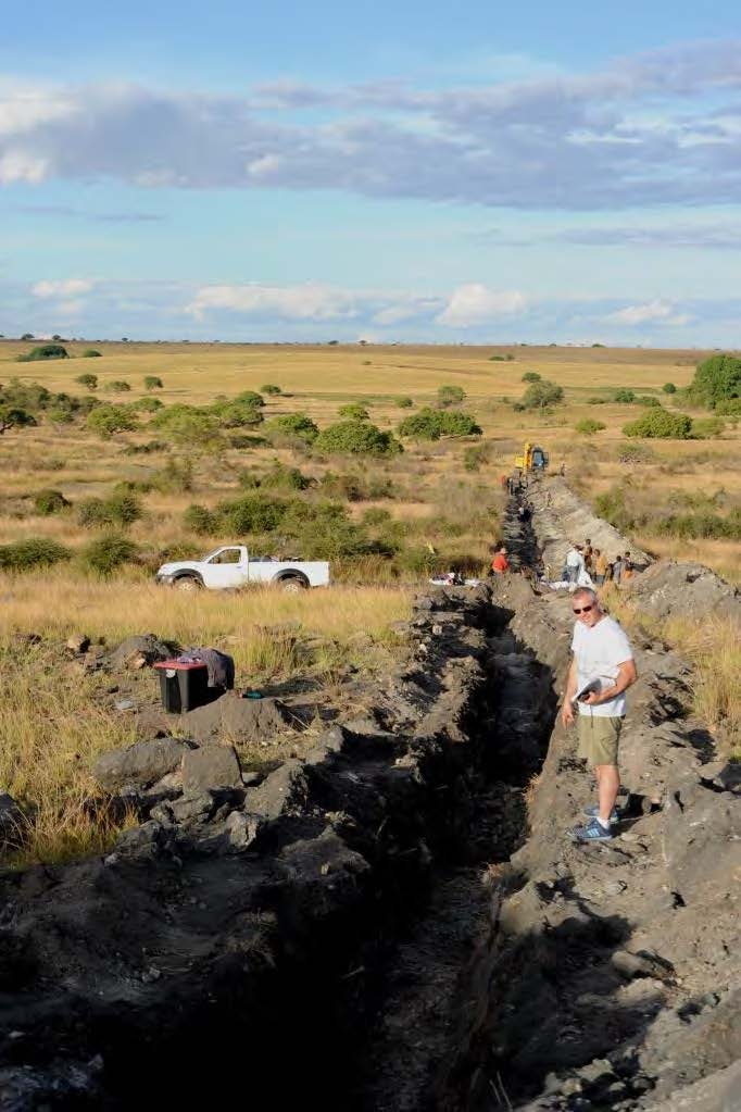 Trenching for the Bulk Sample on Molo, May 2013