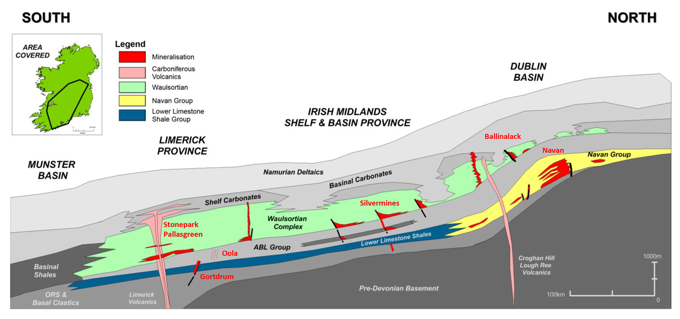 In Ireland – Zinc Occurs in the Waulsortian Limestone and Navan Beds