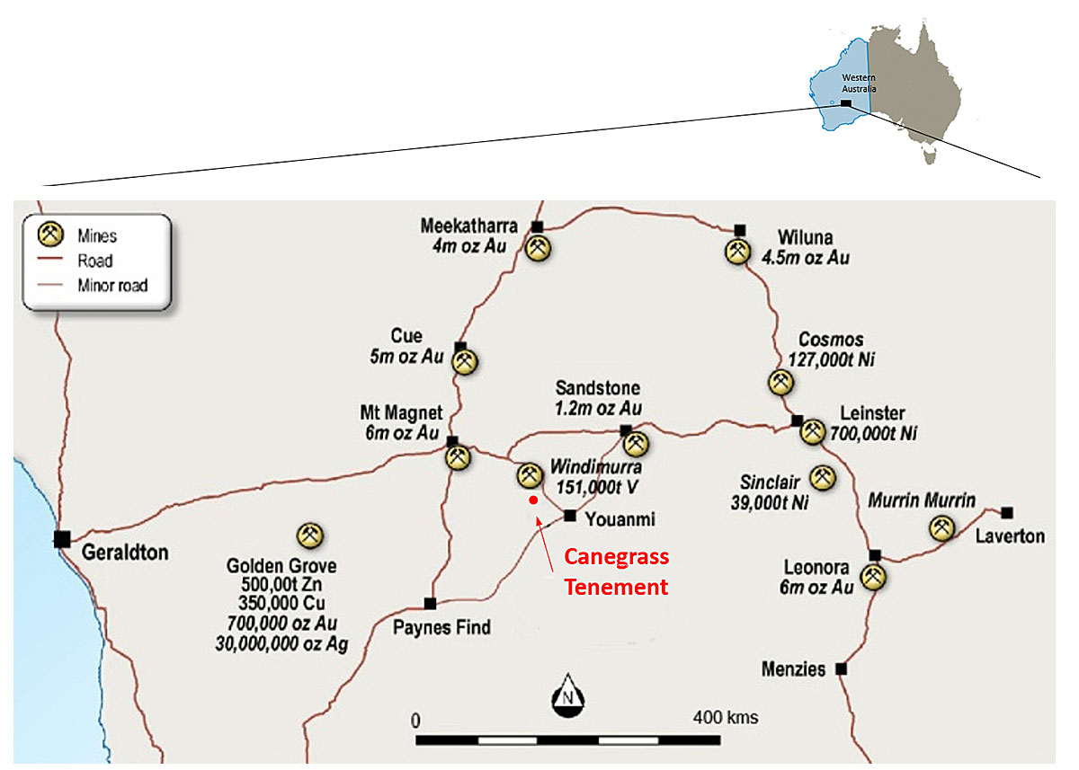 Canegrass Ni-Co-Cu Project in Western Australia