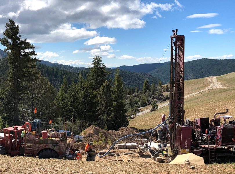 Drilling at DeLamar, May 6 2018