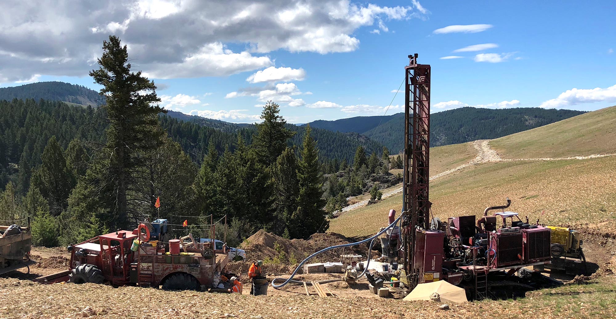 Drilling at DeLamar, May 6 2018