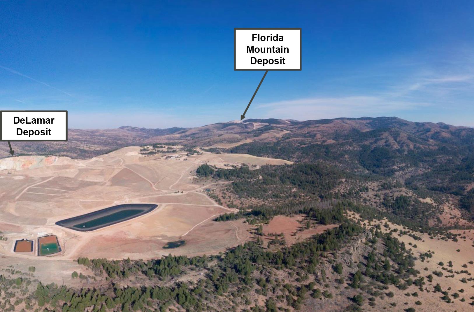 DeLamar and Florida Mountain Deposits - Connected via an 8.5 km all-weather haul road