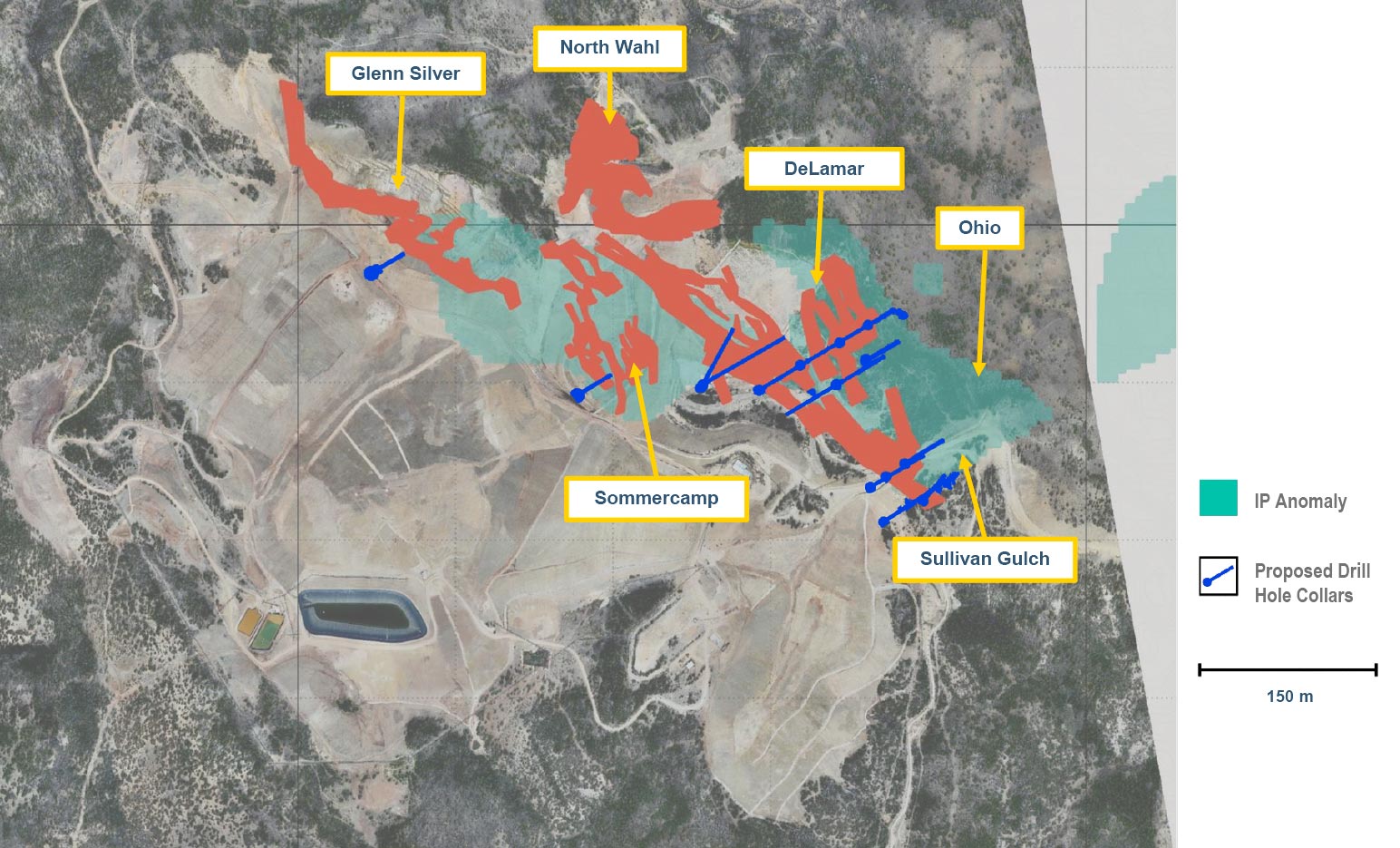 DeLamar Deposit: Phase 1 Drilling