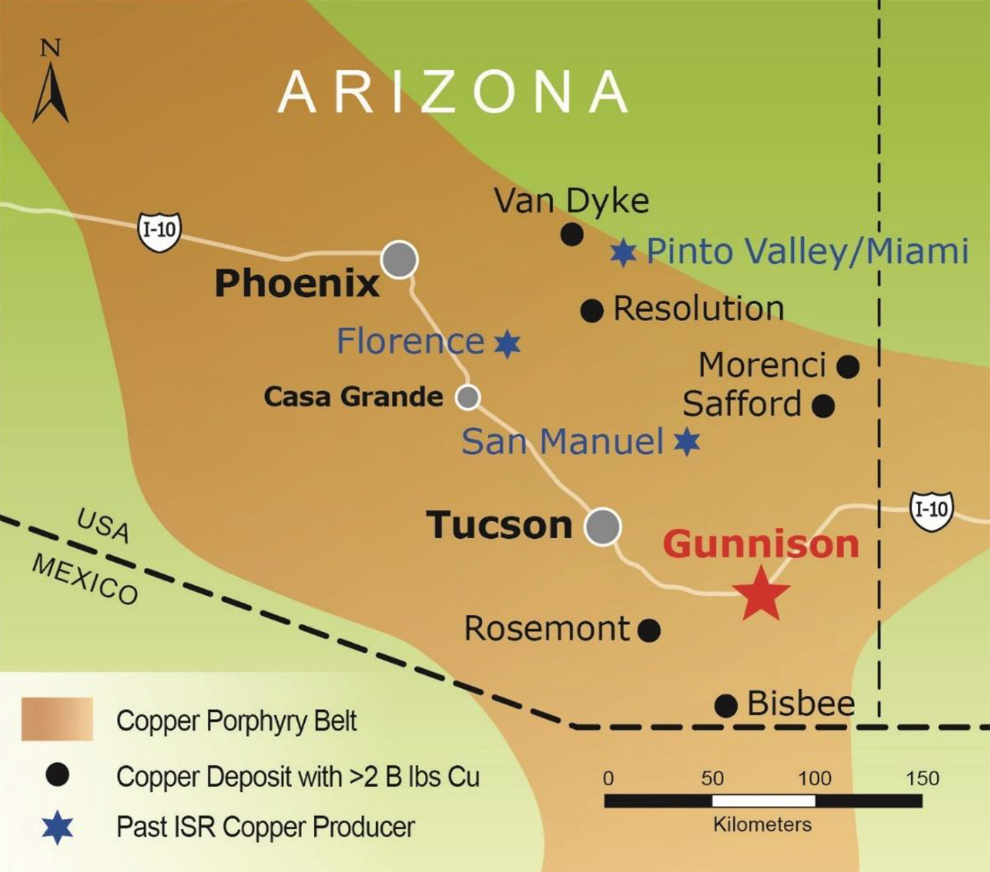 Arizona has a positive track record for ISR mining.