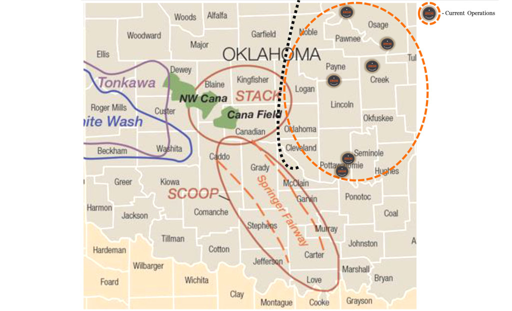 Central Oklahoma: East of Nemaha Ridge