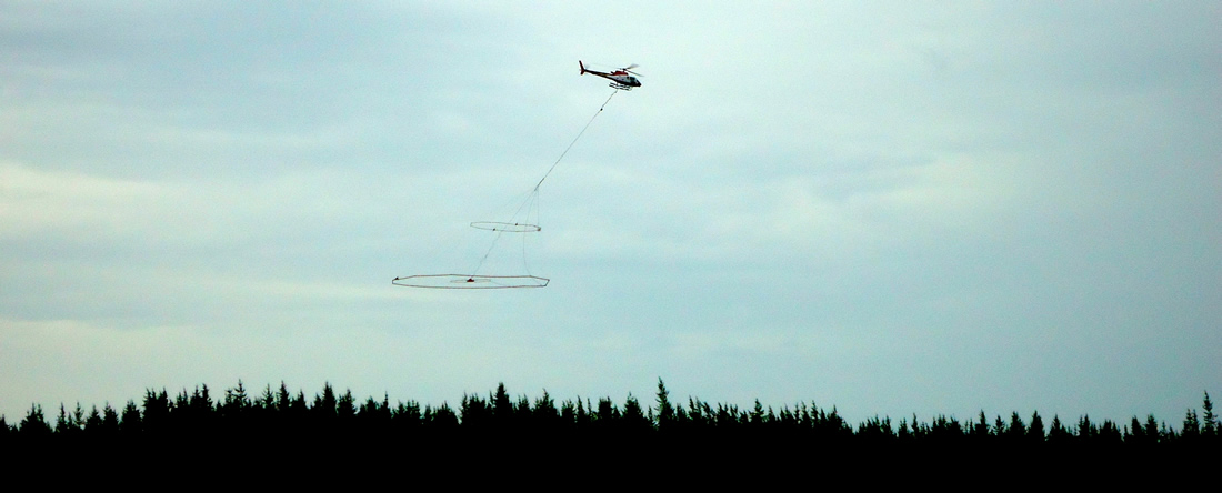 VTEM Being Flown Over The Preston Lake Property